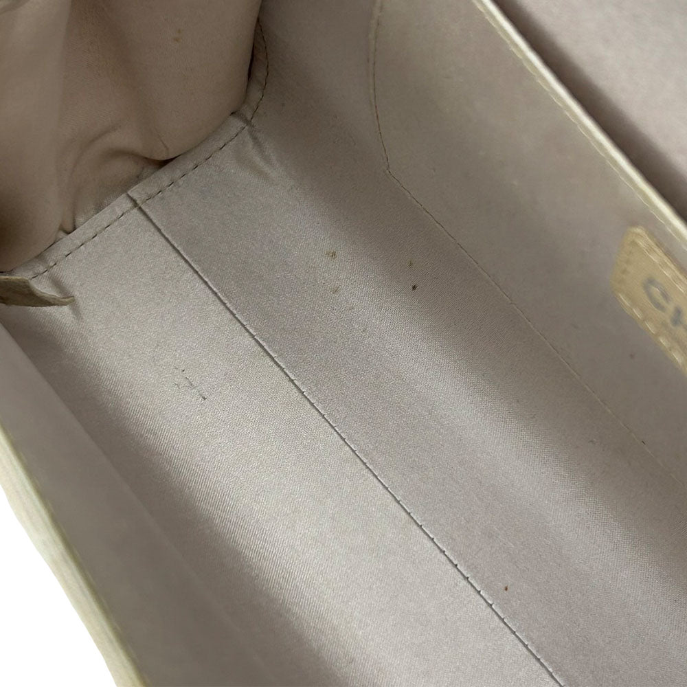 CHANEL Shoulder Bag Nylon beige New travel line Women Used Authentic