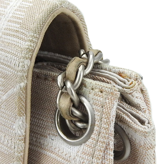 CHANEL Shoulder Bag Nylon beige New travel line Women Used Authentic