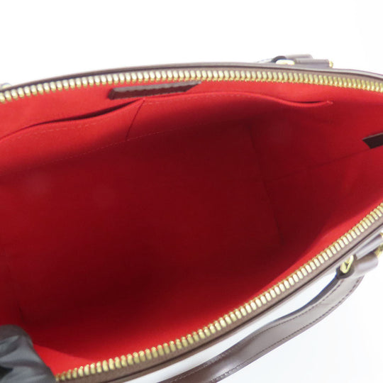 LOUIS VUITTON Tote Bag N41102 Damier, Leather Brown Westonminster PM Women Used Authentic