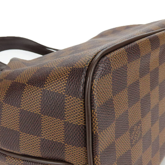LOUIS VUITTON Tote Bag N41102 Damier, Leather Brown Westonminster PM Women Used Authentic