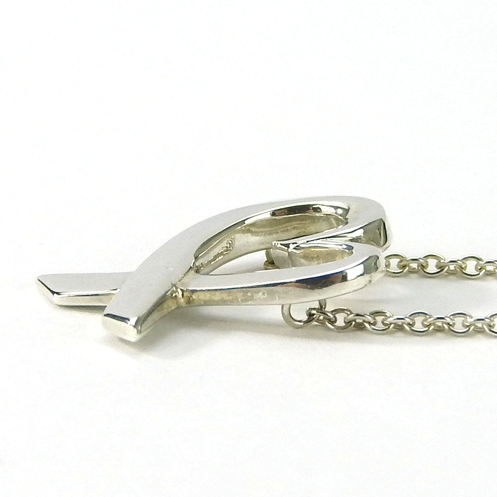 TIFFANY&Co. Necklace Silver925 Silver Loving heart Women Used Authentic