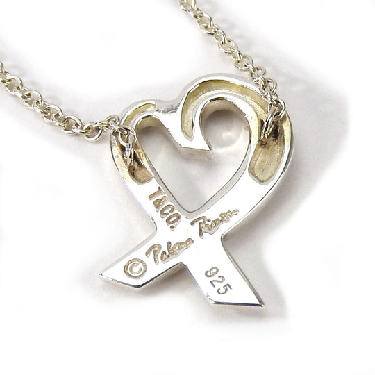 TIFFANY&Co. Necklace Silver925 Silver Loving heart Women Used Authentic