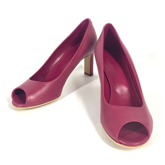 HERMES pumps leather pink Women 35 Used Authentic