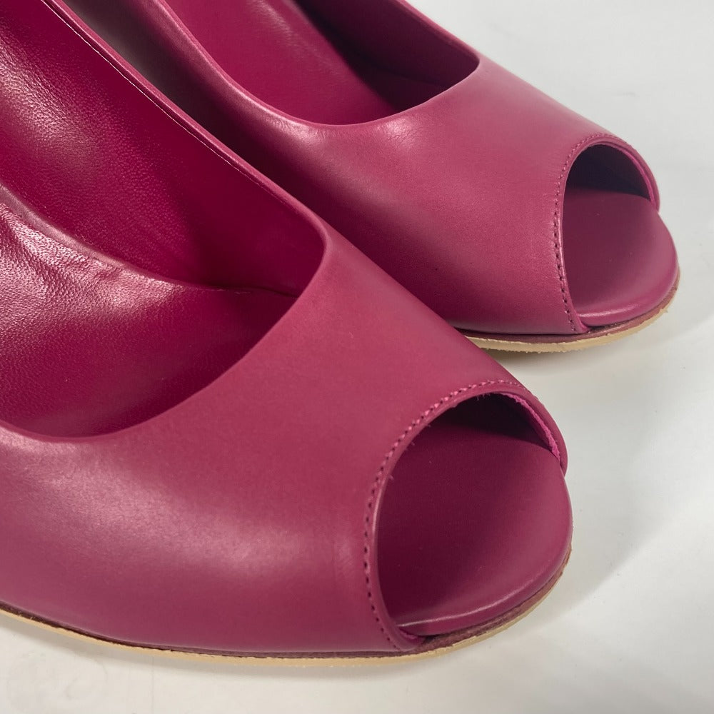 HERMES pumps leather pink Women 35 Used Authentic