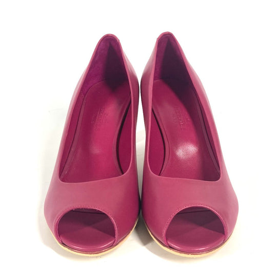 HERMES pumps leather pink Women 35 Used Authentic