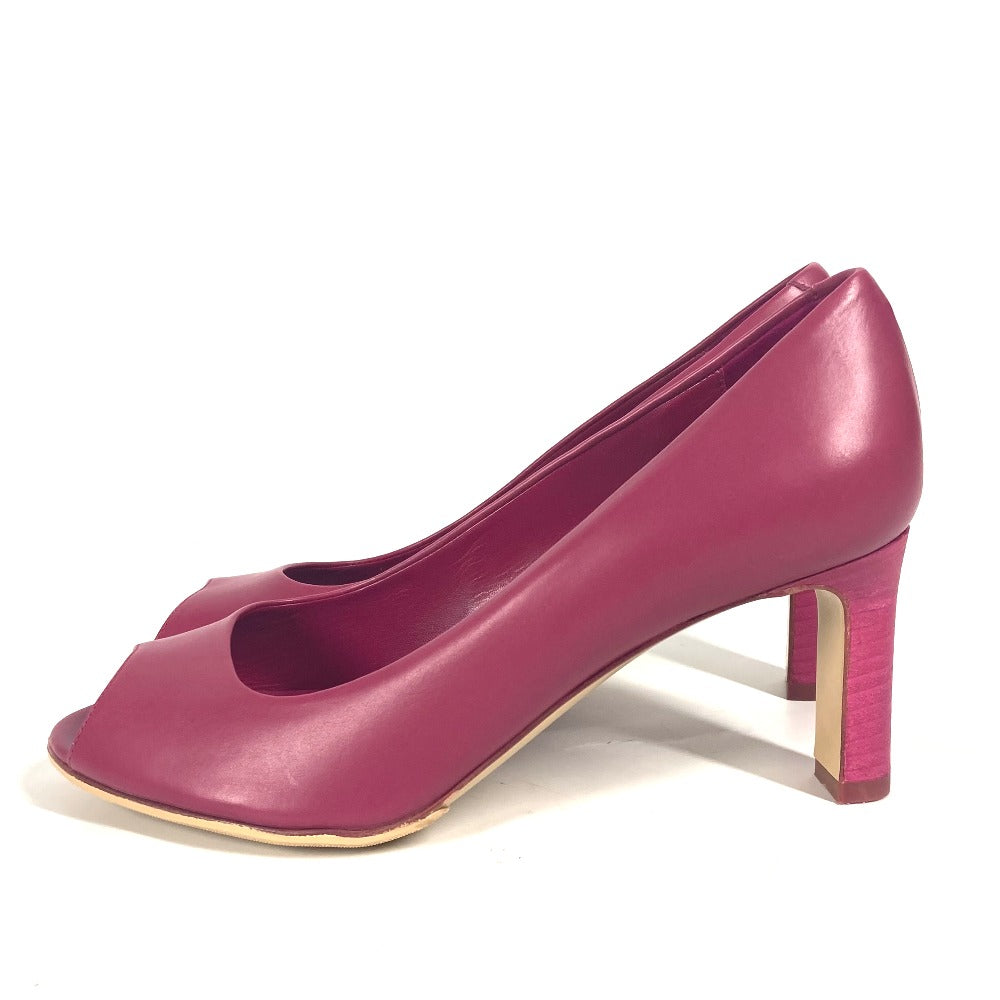 HERMES pumps leather pink Women 35 Used Authentic