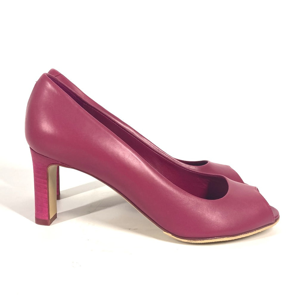 HERMES pumps leather pink Women 35 Used Authentic