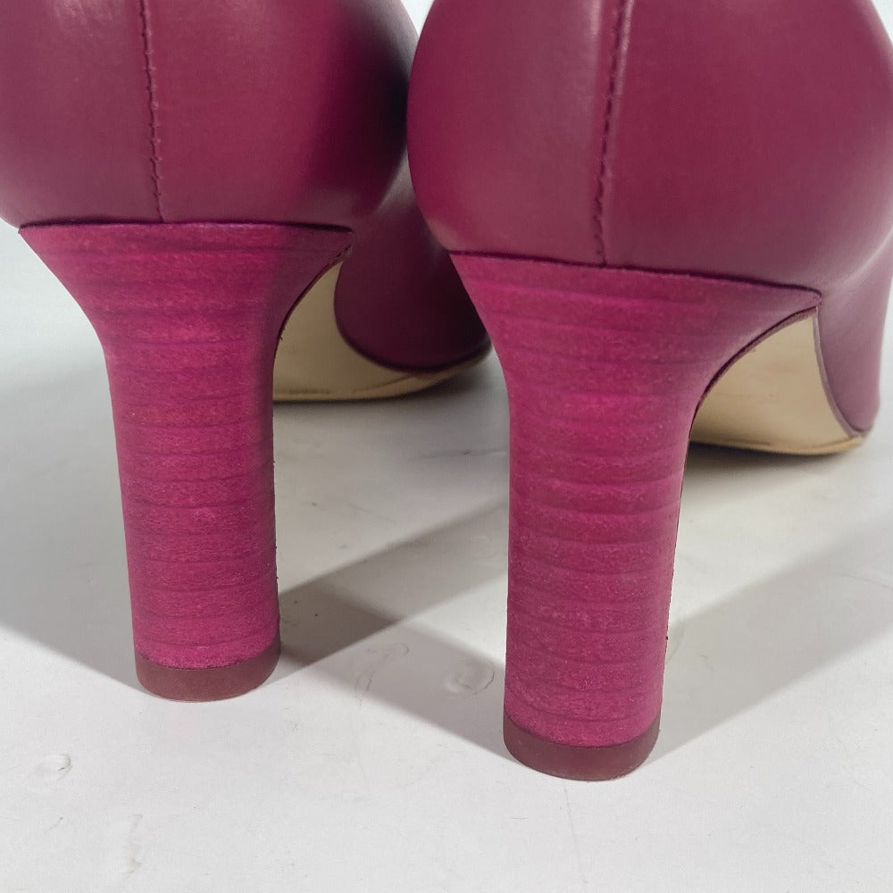 HERMES pumps leather pink Women 35 Used Authentic