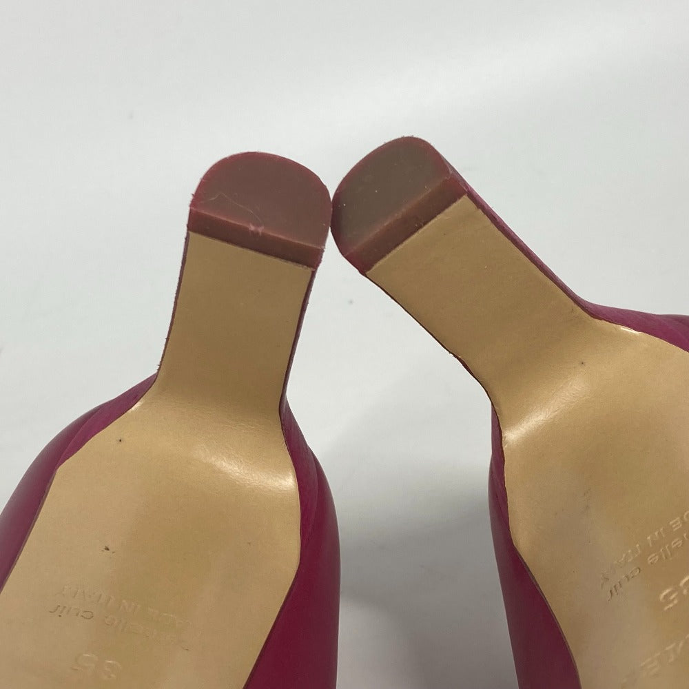 HERMES pumps leather pink Women 35 Used Authentic