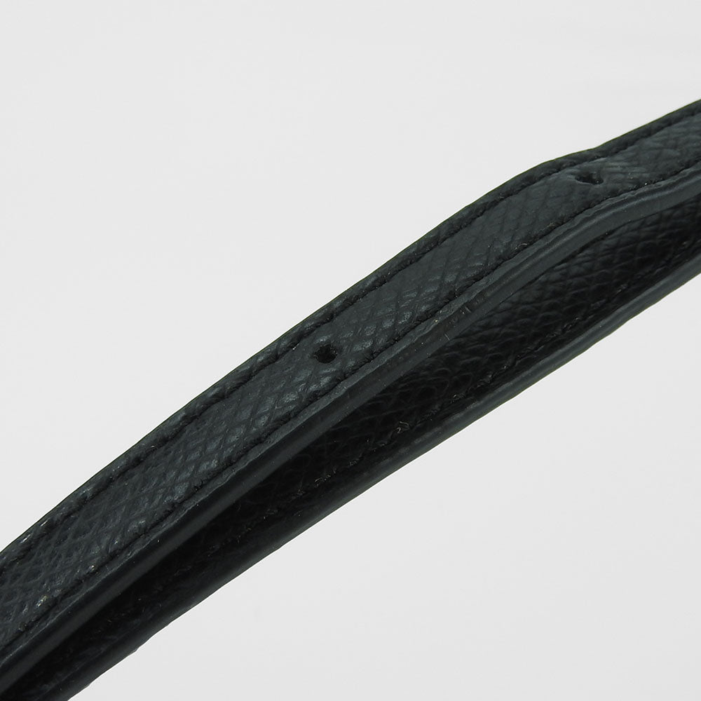 COACH Handbag F38160 PVC coated canvas, embossed leather black Women Used Authentic