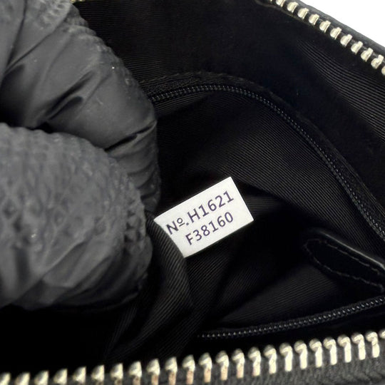 COACH Handbag F38160 PVC coated canvas, embossed leather black Women Used Authentic