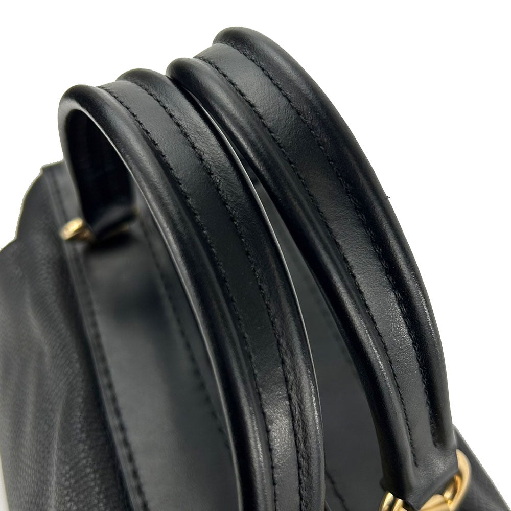 COACH Handbag 69621 leather black Women Used Authentic