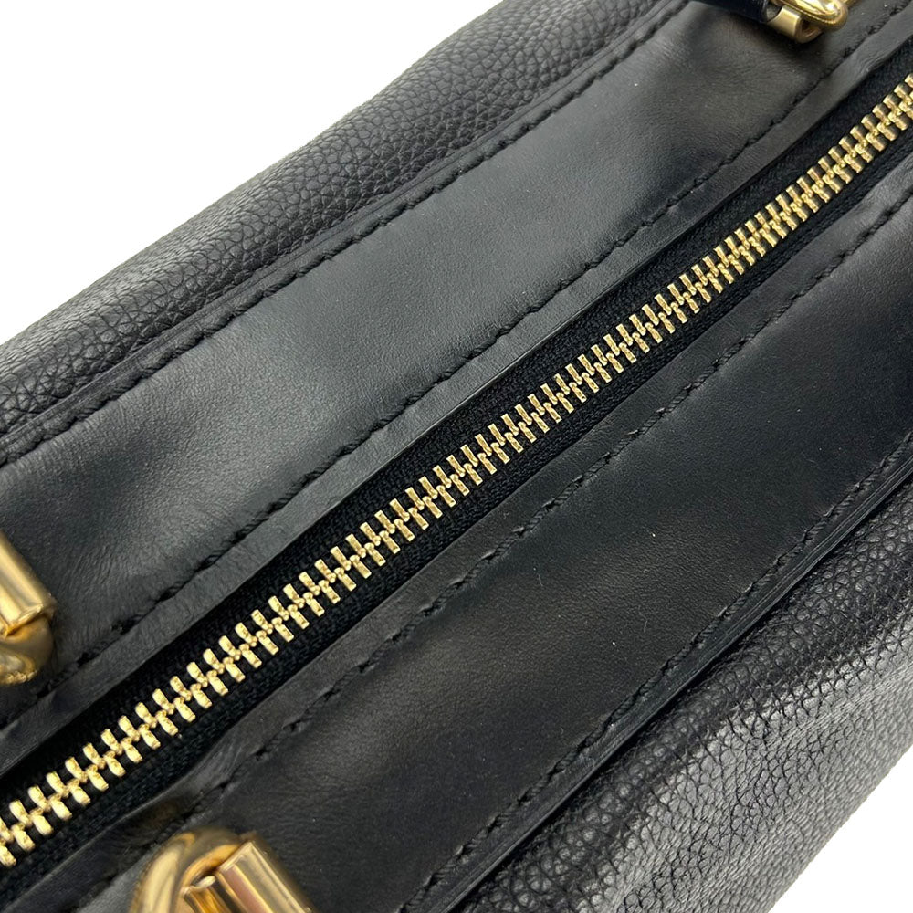 COACH Handbag 69621 leather black Women Used Authentic