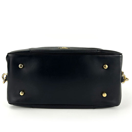 COACH Handbag 69621 leather black Women Used Authentic