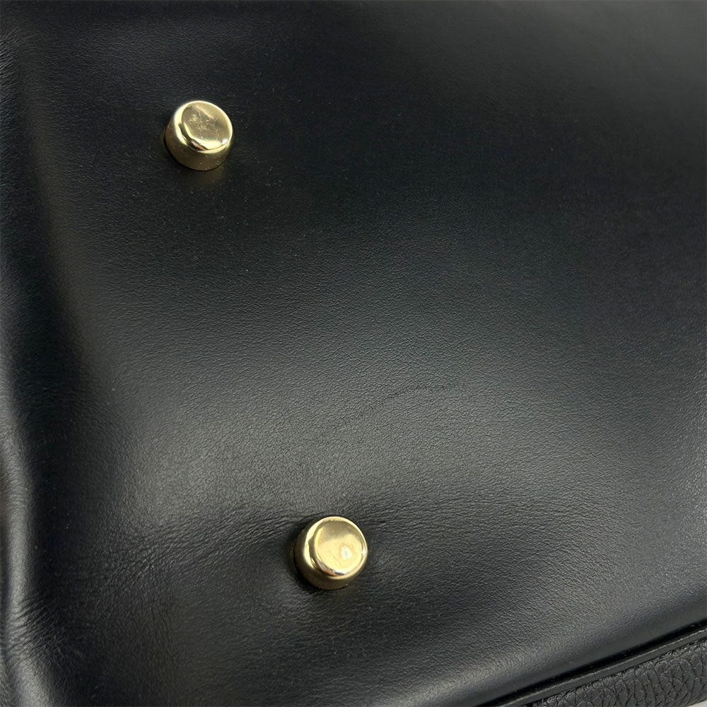 COACH Handbag 69621 leather black Women Used Authentic