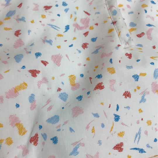 HERMES Other fashion goods cotton white Bib Embroidered animal print Pass Pass Bib Bib Kids Used Authentic