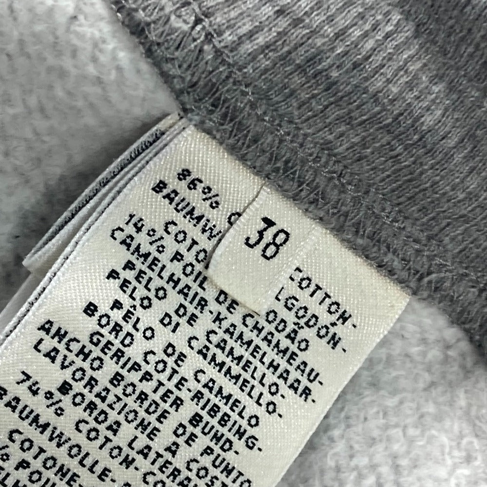 HERMES Pants cotton gray Long pants Overall handle Women 38 Used Authentic