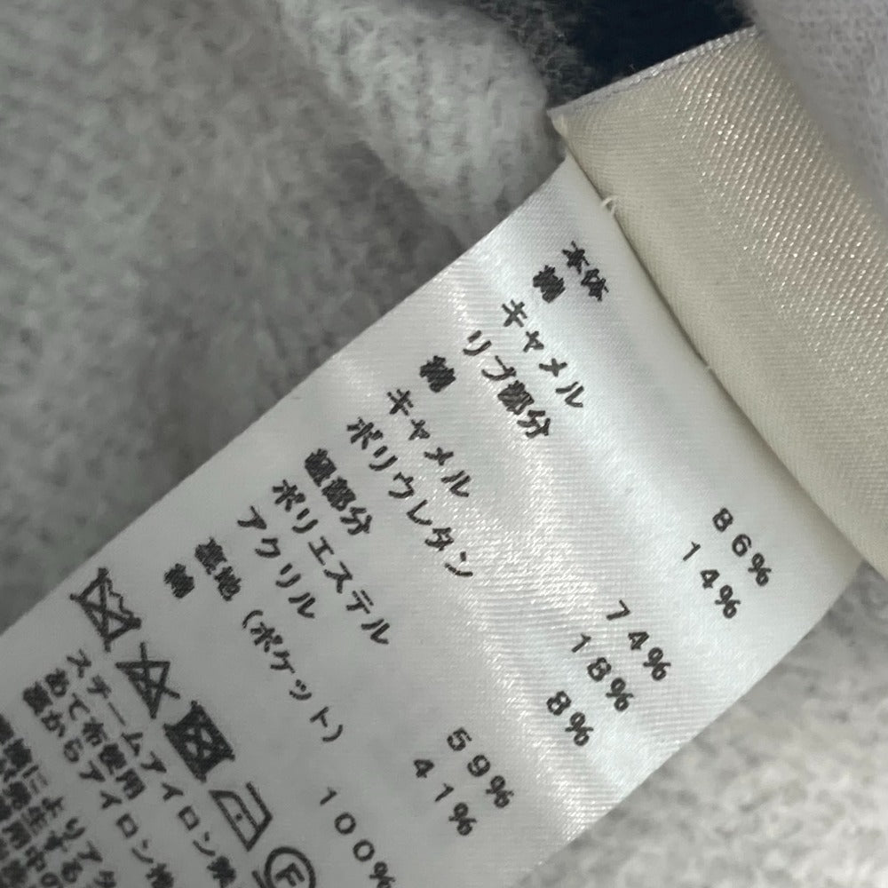 HERMES Pants cotton gray Long pants Overall handle Women 38 Used Authentic