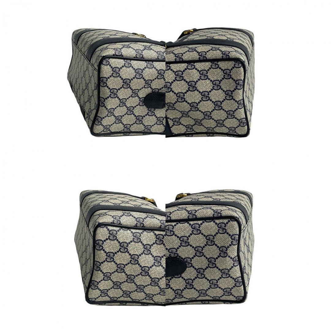 GUCCI Handbag leather Navy Old Gucci