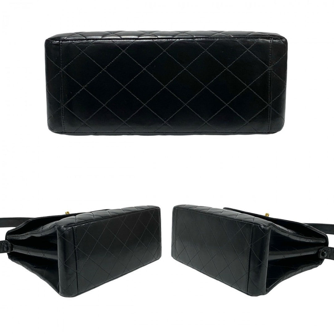 CHANEL Shoulder Bag lambskin black Matrasse