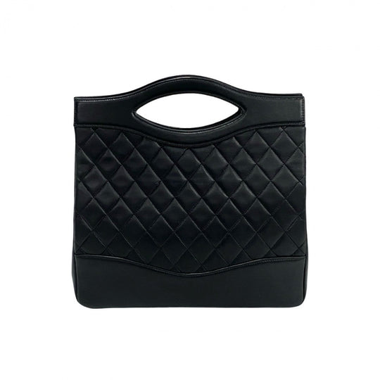 CHANEL Shoulder Bag leather black