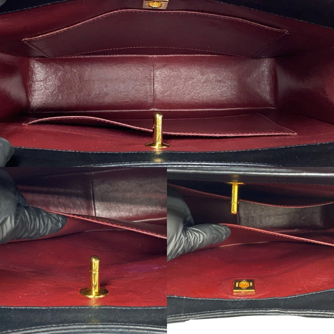 CHANEL Shoulder Bag leather black