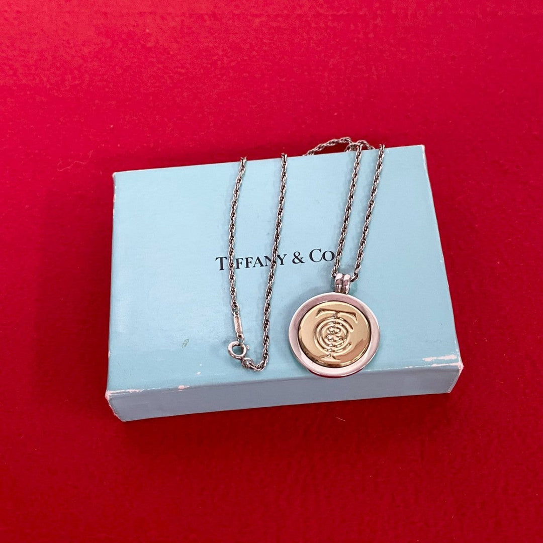 TIFFANY&Co. Necklace Silver925 Silver Coin necklace