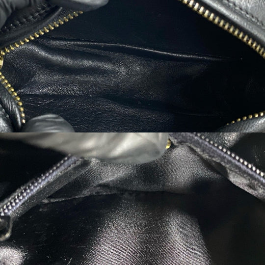 CHANEL Shoulder Bag leather black