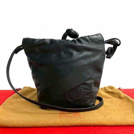 LOEWE Shoulder Bag leather black