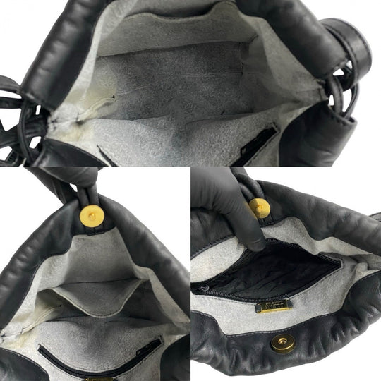 LOEWE Shoulder Bag leather black