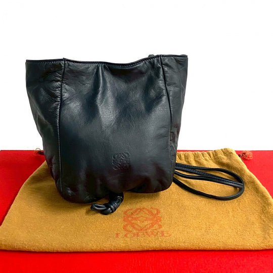 LOEWE Shoulder Bag leather Navy