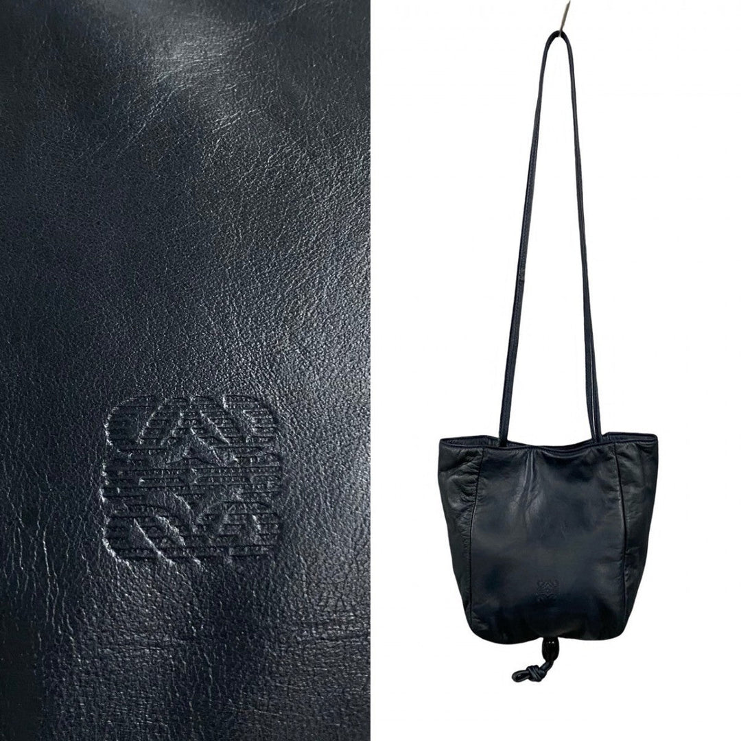 LOEWE Shoulder Bag leather Navy