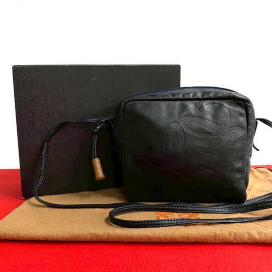 LOEWE Shoulder Bag leather Navy