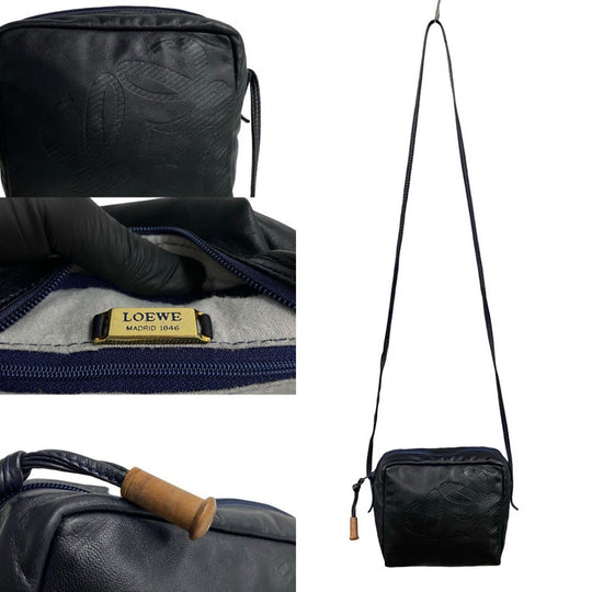 LOEWE Shoulder Bag leather Navy