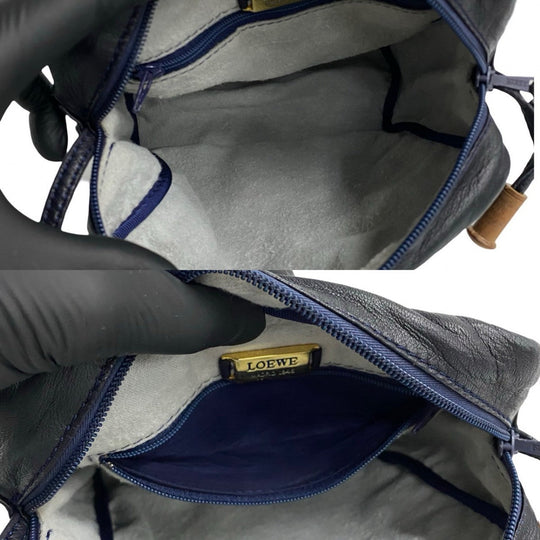 LOEWE Shoulder Bag leather Navy