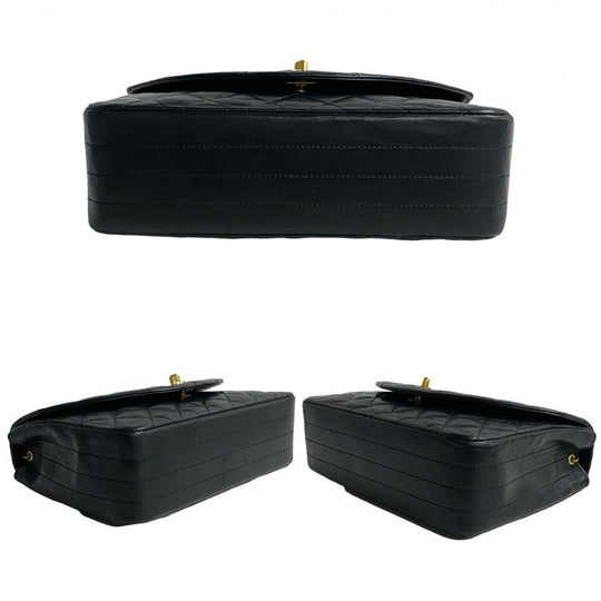 CHANEL Shoulder Bag lambskin black Matrasse