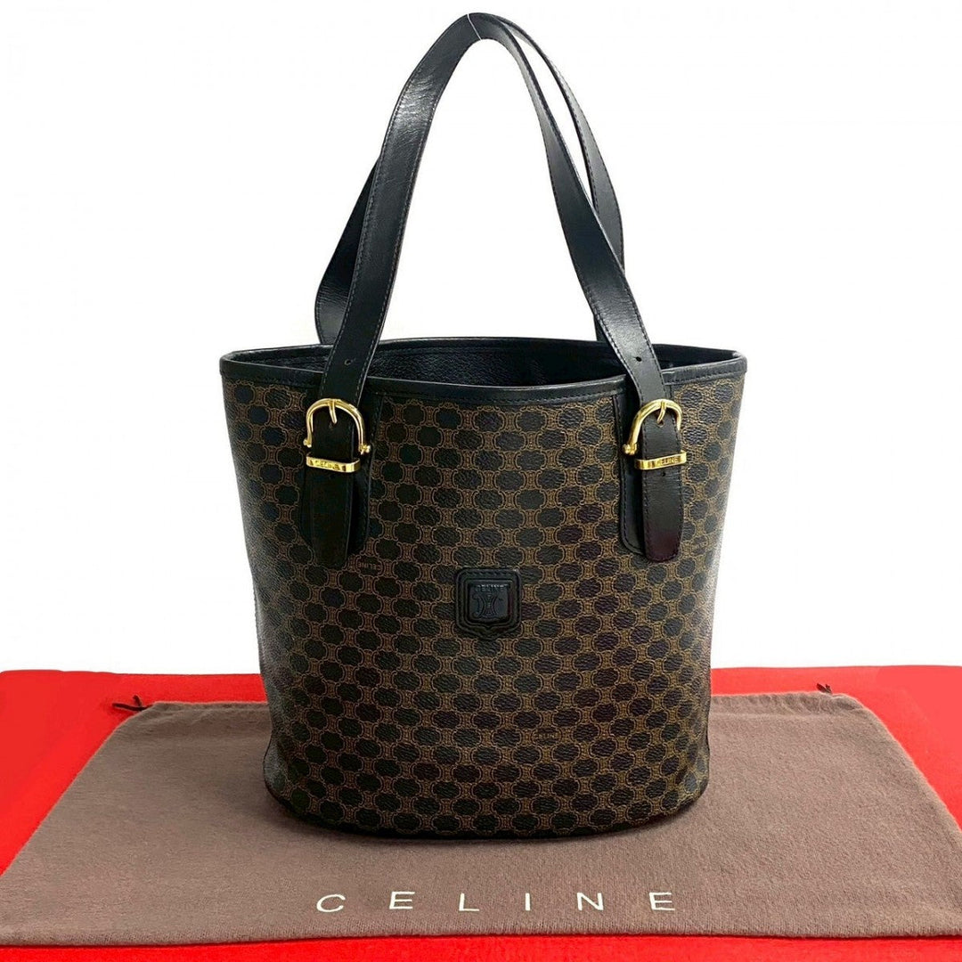 CELINE Tote Bag leather black