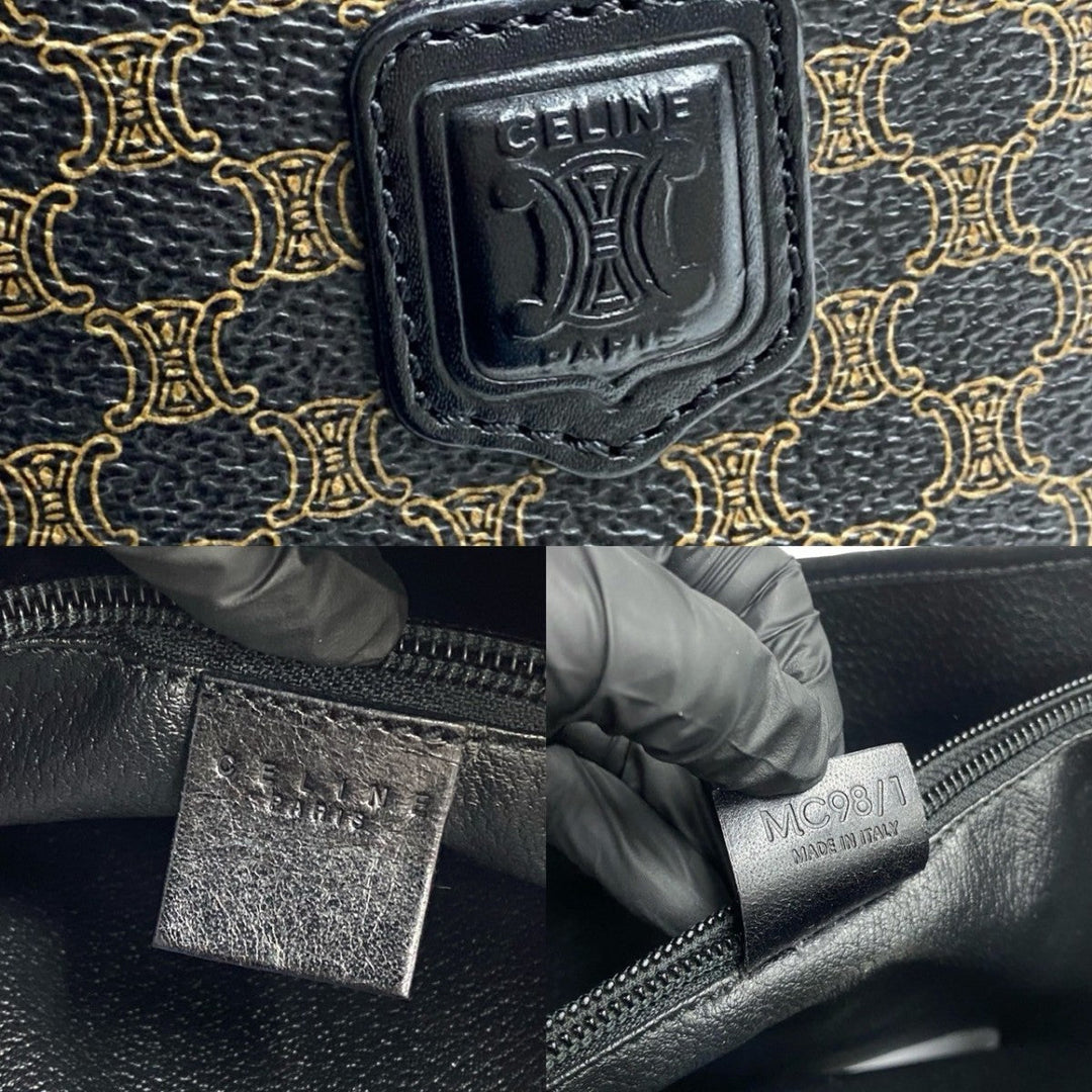 CELINE Tote Bag leather black