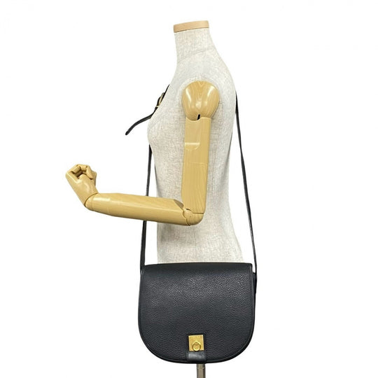 CELINE Shoulder Bag leather black