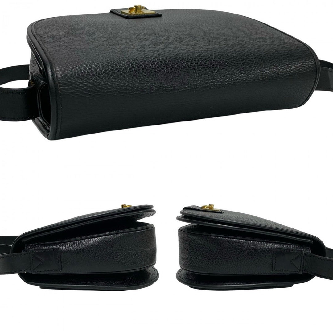 CELINE Shoulder Bag leather black