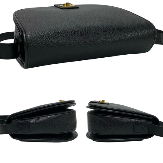 CELINE Shoulder Bag leather black