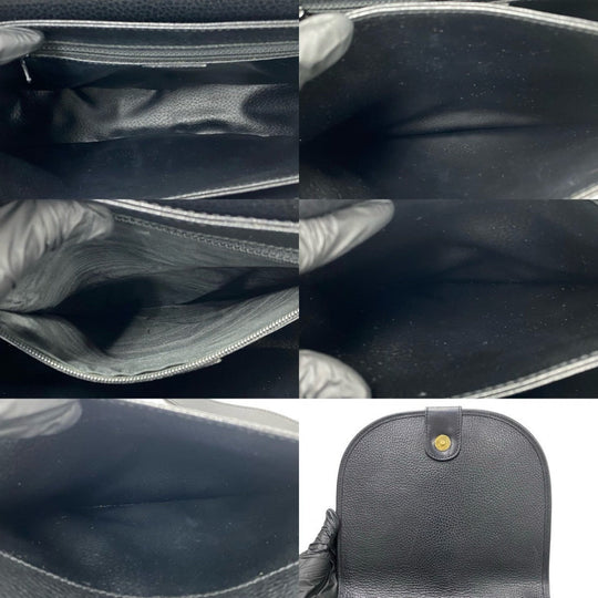 CELINE Shoulder Bag leather black