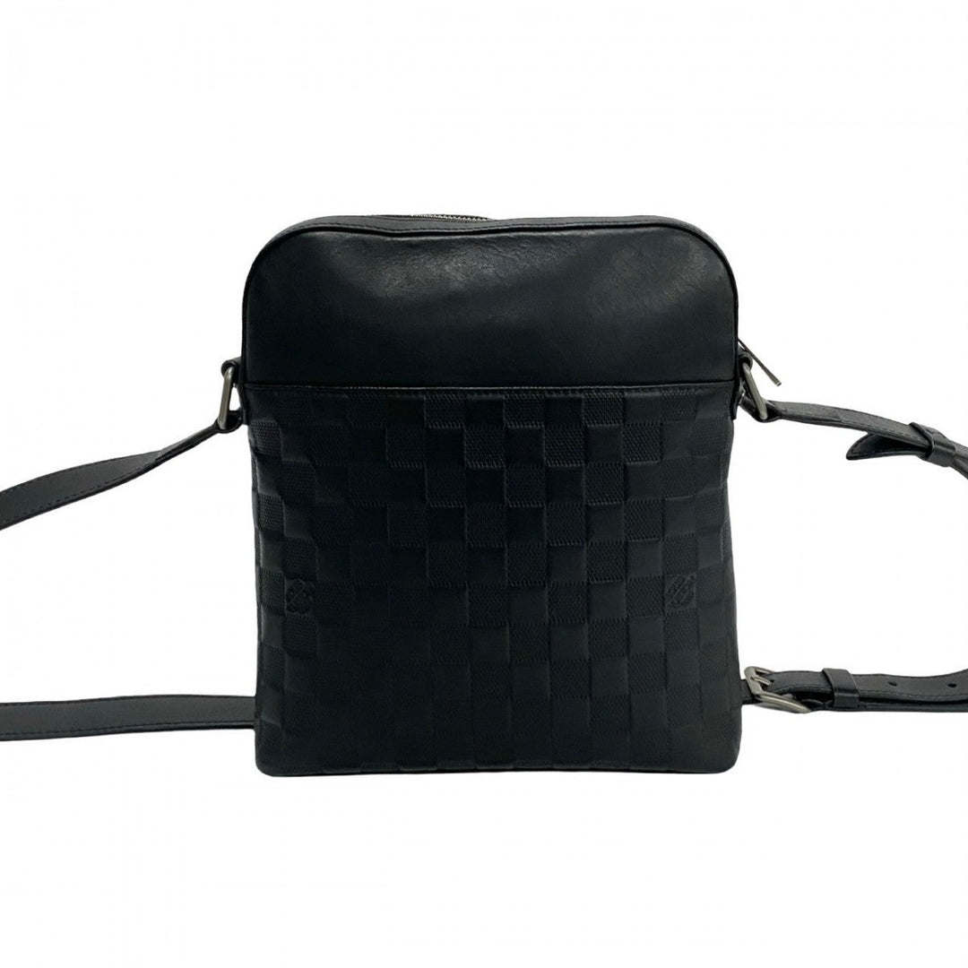 LOUIS VUITTON Shoulder Bag N23355 leather black Messenger bag Pochette District