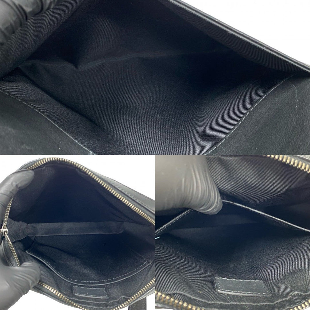 LOUIS VUITTON Shoulder Bag N23355 leather black Messenger bag Pochette District