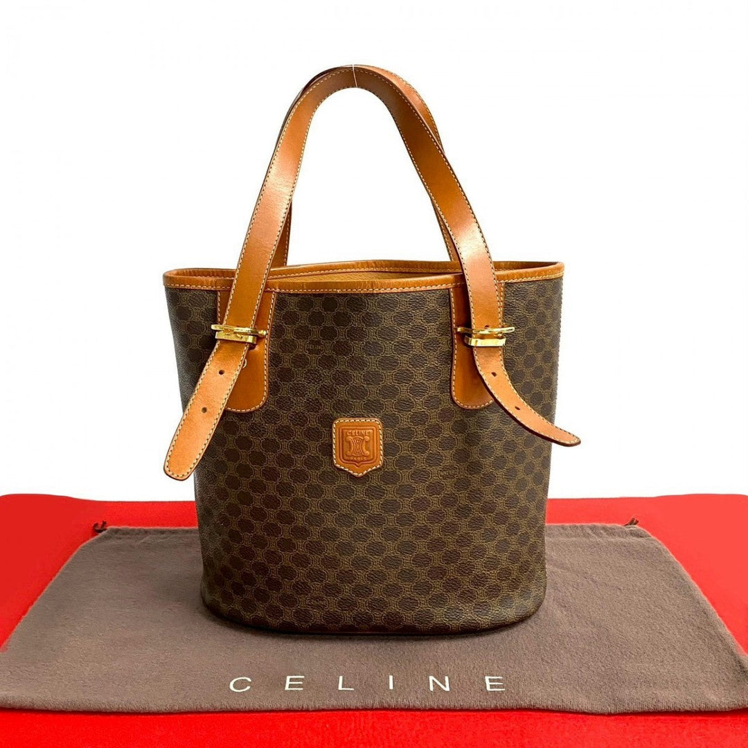CELINE Tote Bag leather Brown