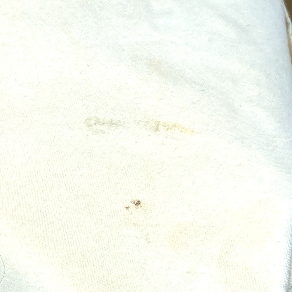 HERMES Tote Bag canvas Orange Shoulder Bag Shoulder Bag bird pattern Women Used Authentic