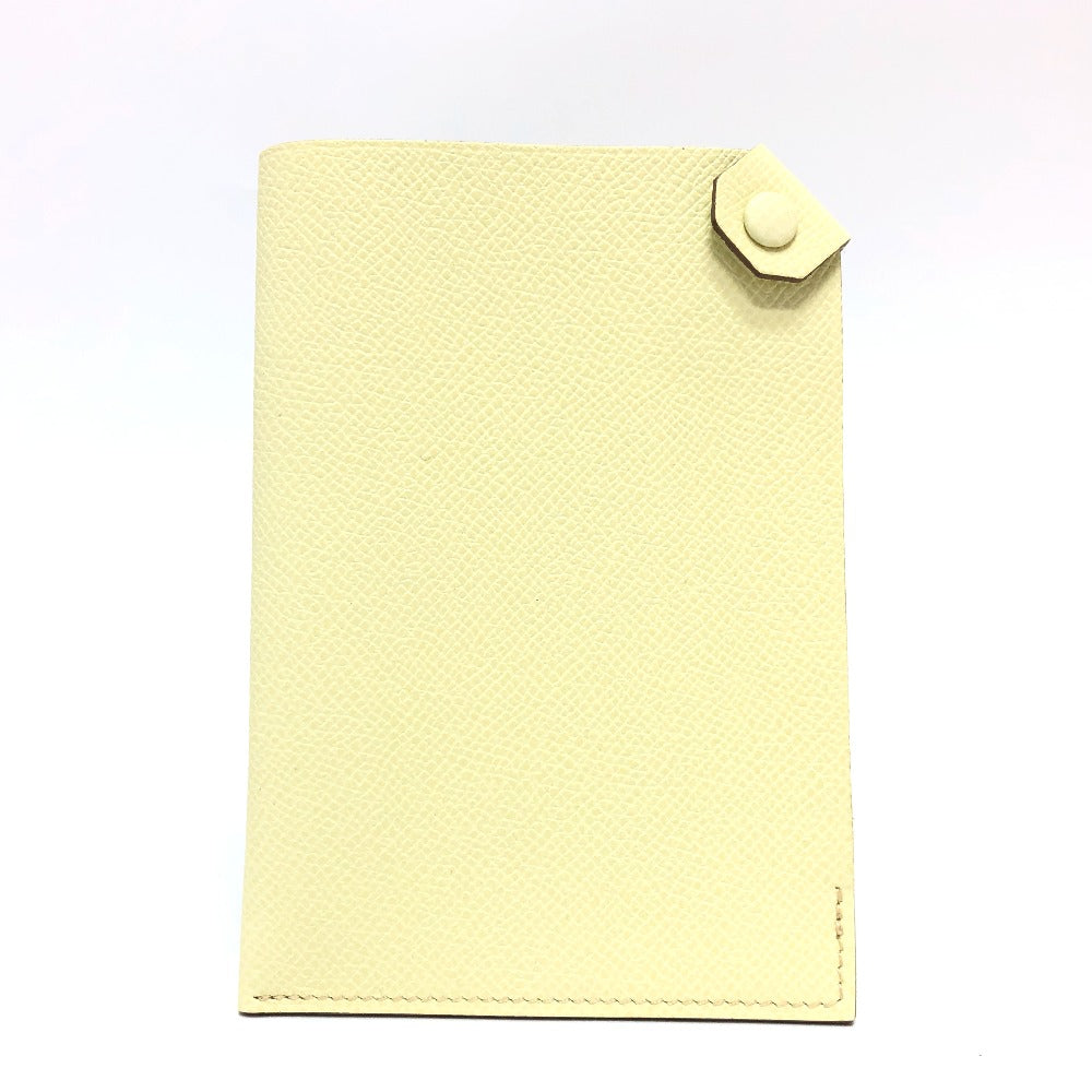 HERMES passport case Epsom yellow Talmac PM Women Used Authentic