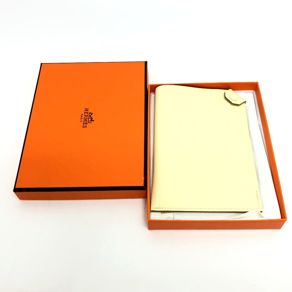 HERMES passport case Epsom yellow Talmac PM Women Used Authentic
