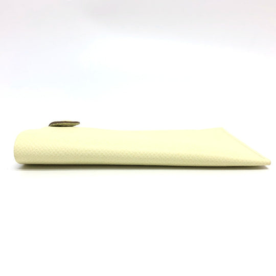 HERMES passport case Epsom yellow Talmac PM Women Used Authentic