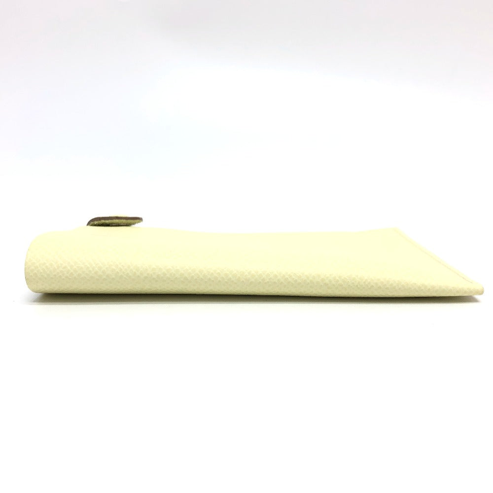 HERMES passport case Epsom yellow Talmac PM Women Used Authentic